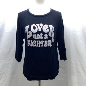 Free People Daydreamer Lover Not a Fighter 3/4 sleeve t shirt Sz XS